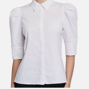 Alice + Olivia Willa Puff Sleeve Blouse